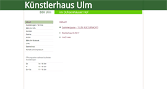 Desktop Screenshot of kuenstlerhaus-ulm.de