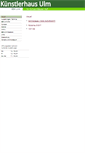 Mobile Screenshot of kuenstlerhaus-ulm.de